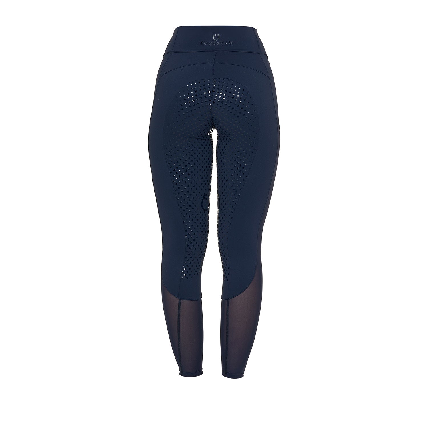 Equestro Leggings Donna Full Grip con Inserti Perforati
