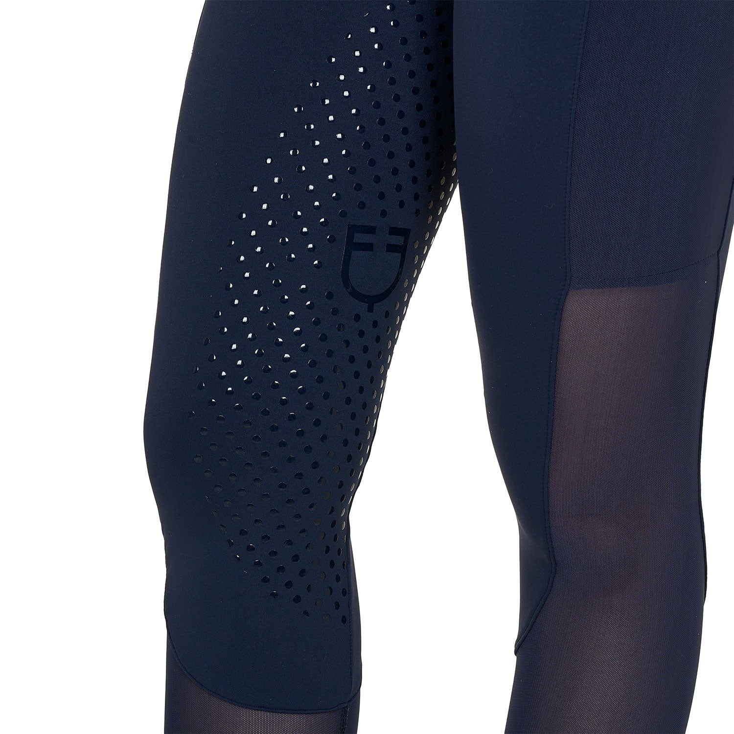 Equestro Leggings Donna Full Grip con Inserti Perforati