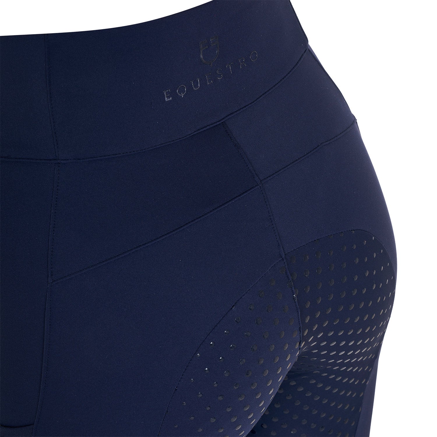 Equestro Leggings Donna Full Grip con Inserti Perforati