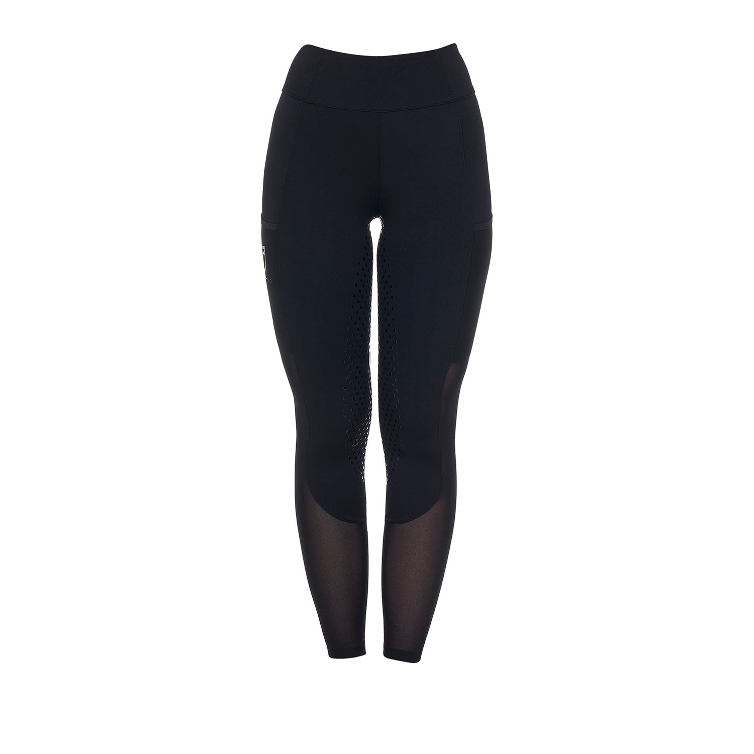 Equestro Leggings Donna Full Grip con Inserti Perforati