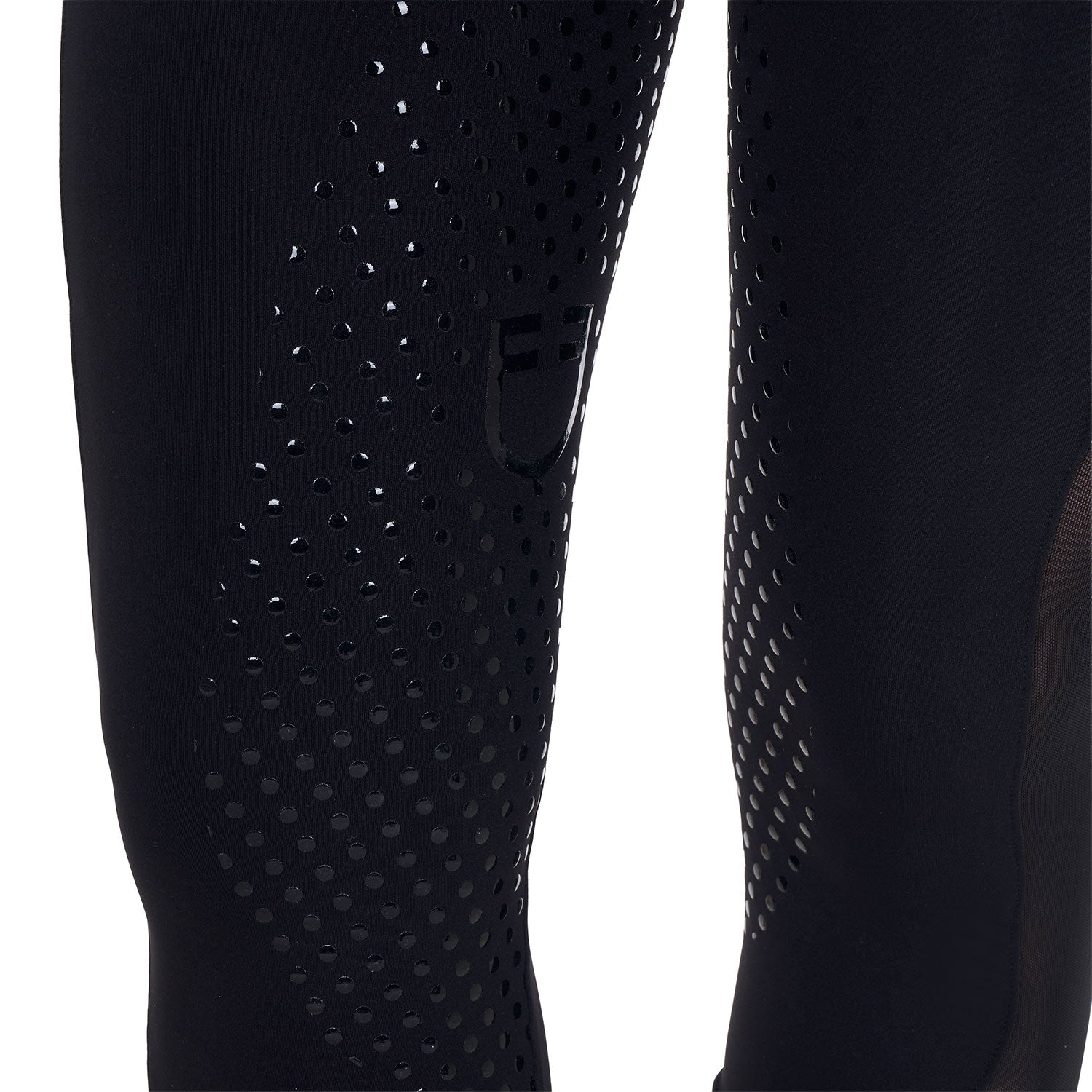 Equestro Leggings Donna Full Grip con Inserti Perforati