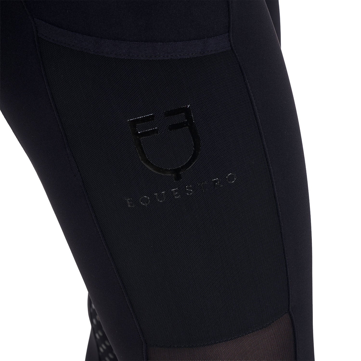 Equestro Leggings Donna Full Grip con Inserti Perforati