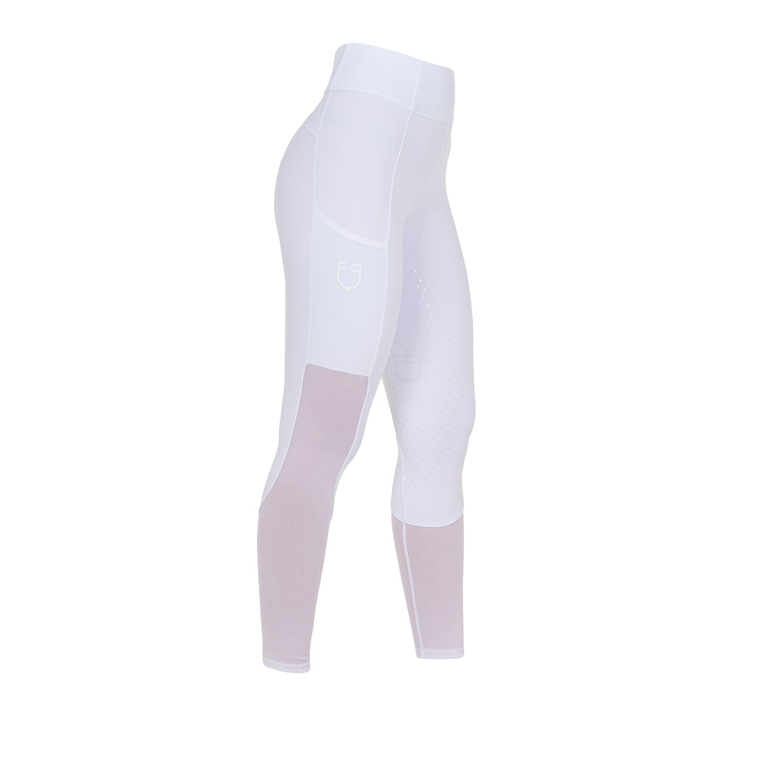 Equestro Leggings Donna Full Grip con Inserti Perforati