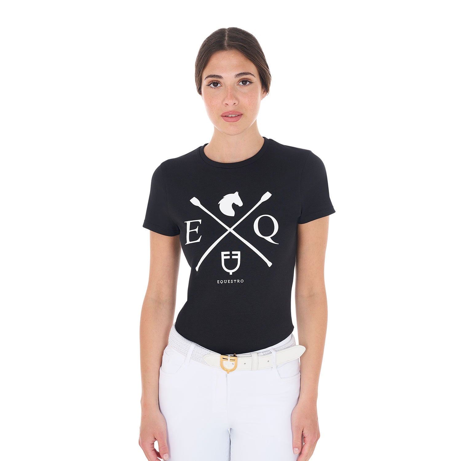 Equestro T Shirt Donna Eq in Cotone