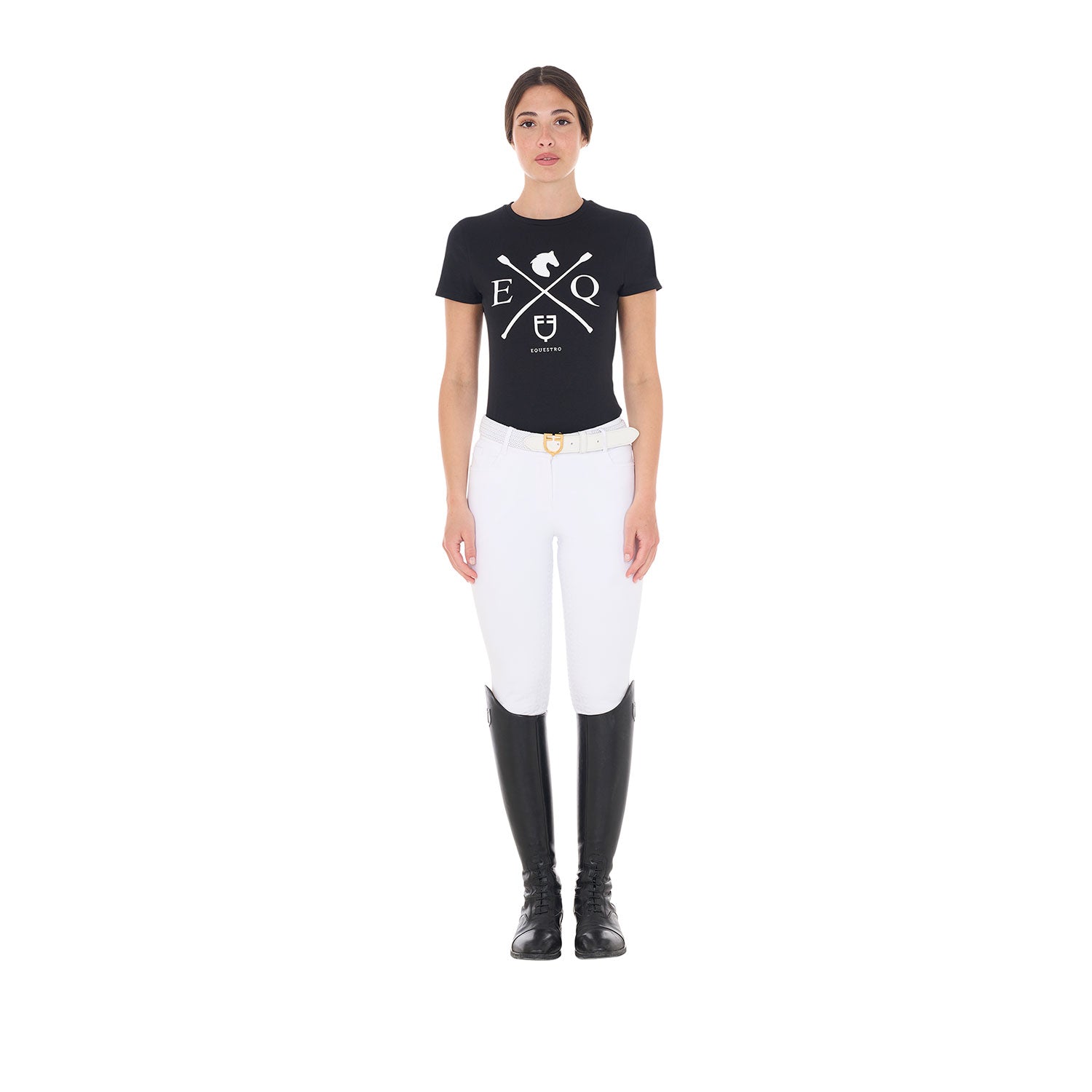 Equestro T Shirt Donna Eq in Cotone