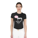 Equestro T Shirt Donna Head in The Clouds Cotone