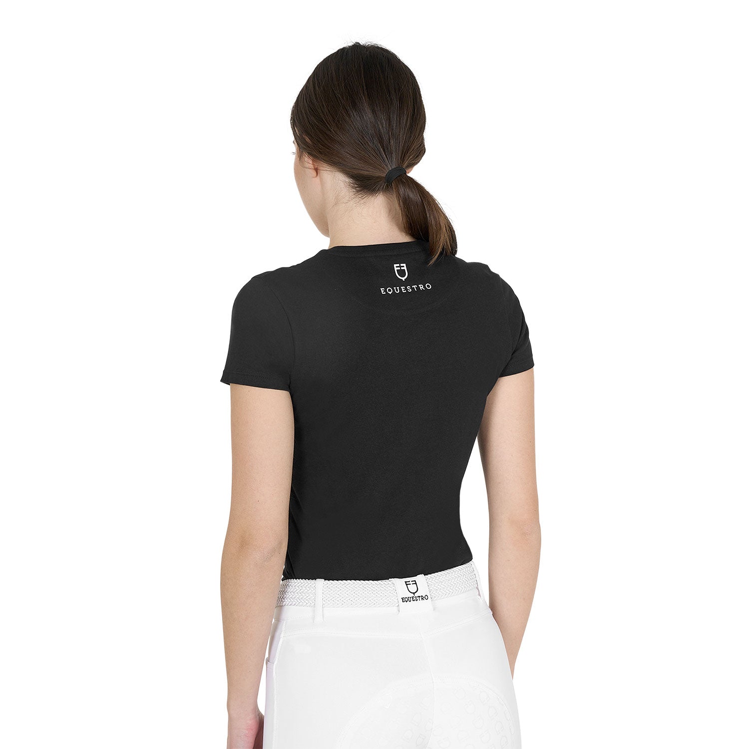 Equestro T Shirt Donna Head in The Clouds Cotone