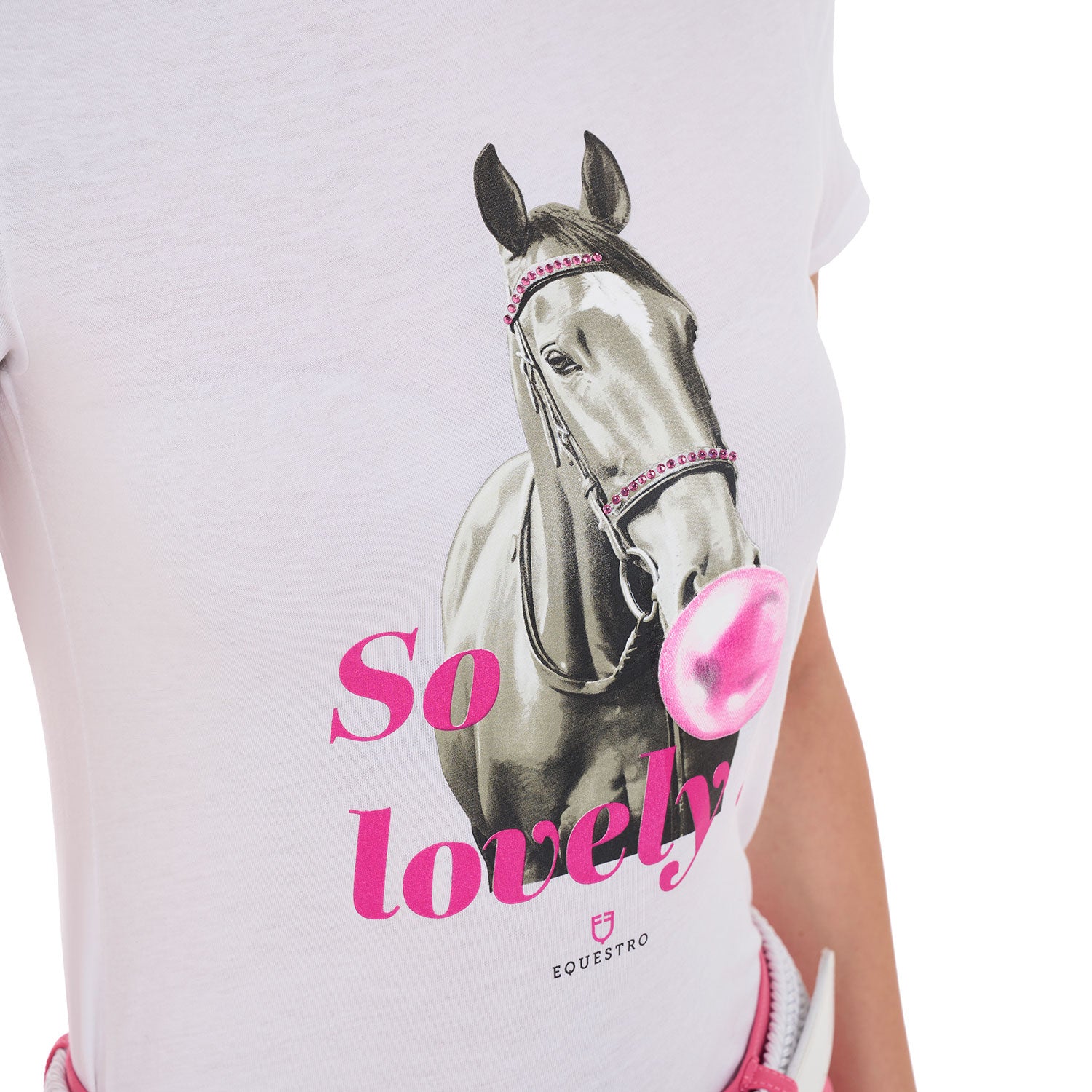 Equestro T Shirt Donna So Lovely in Cotone