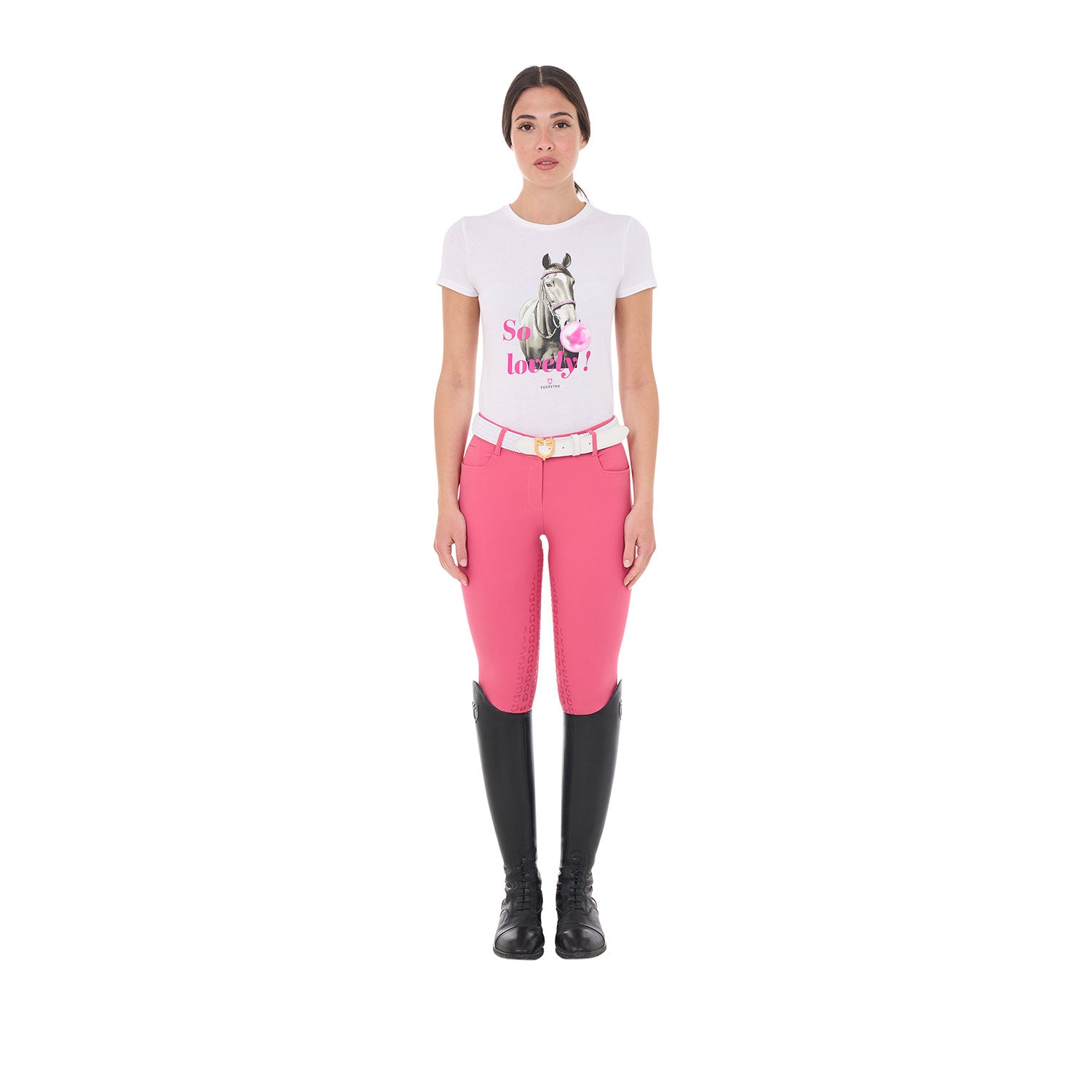 Equestro T Shirt Donna So Lovely in Cotone