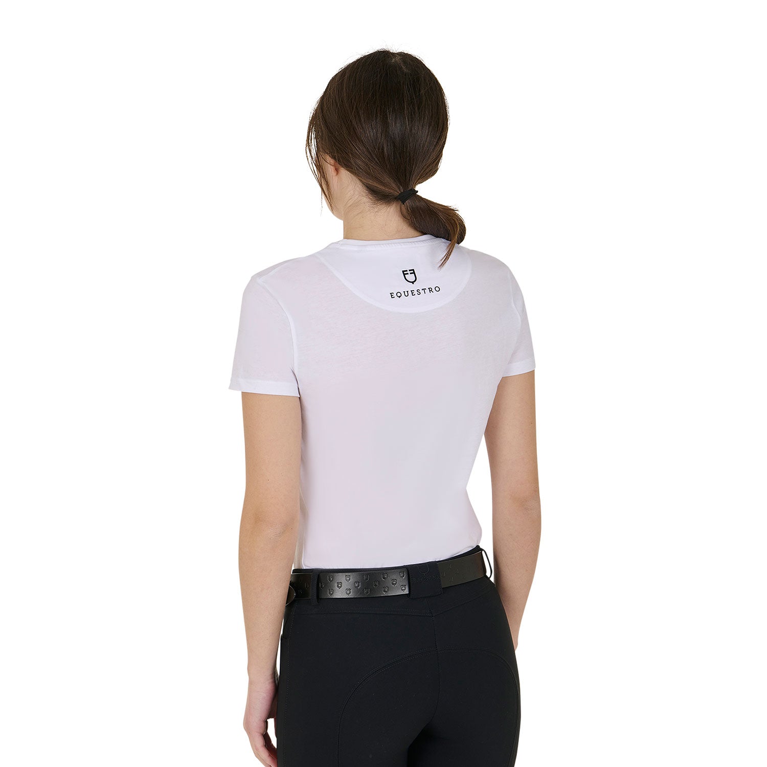 Equestro T Shirt Donna Lamina Horse Club in Cotone