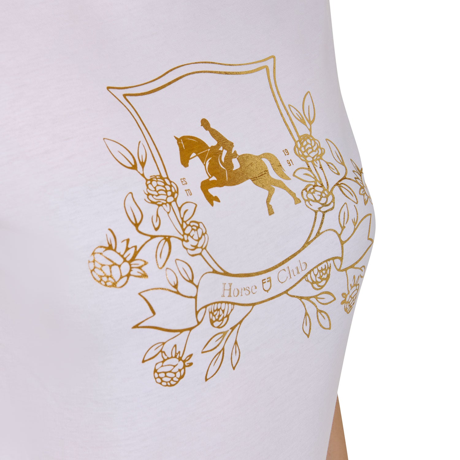 Equestro T Shirt Donna Lamina Horse Club in Cotone