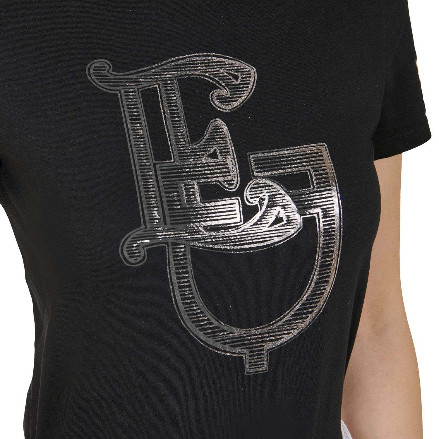 Equestro T Shirt Donna Lamina Monogram in Cotone