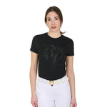 Equestro T Shirt Donna Wild Flower in Cotone