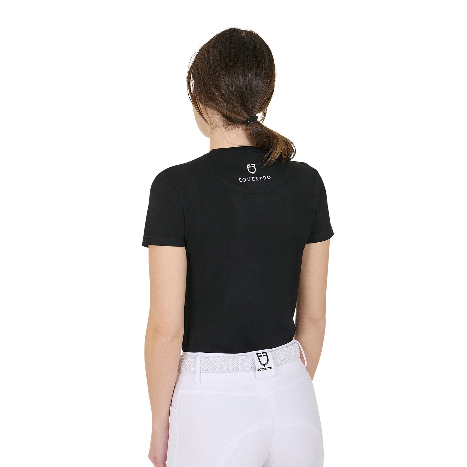 Equestro T Shirt Donna Wild Flower in Cotone