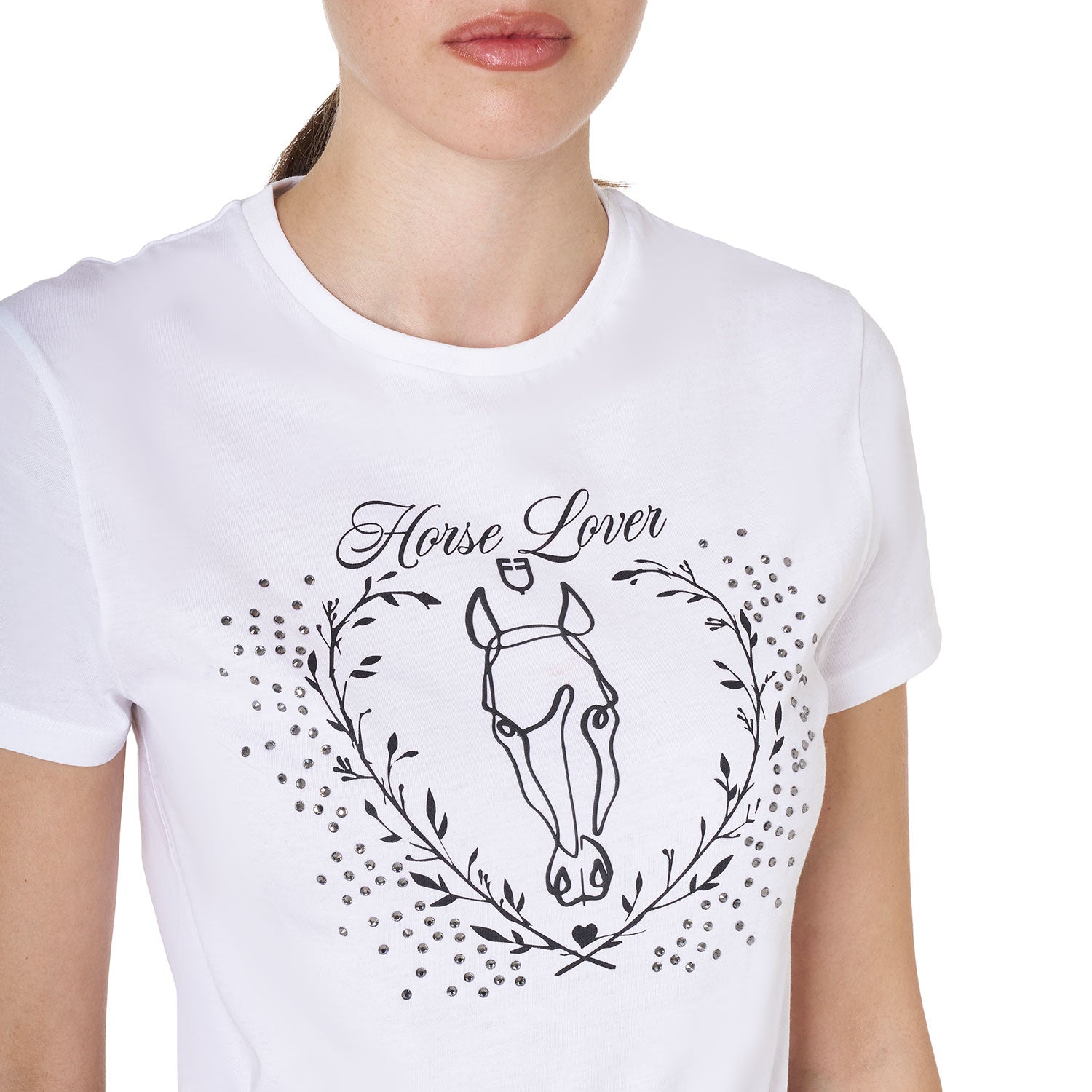 Equestro T Shirt Donna Wild Heart in Cotone