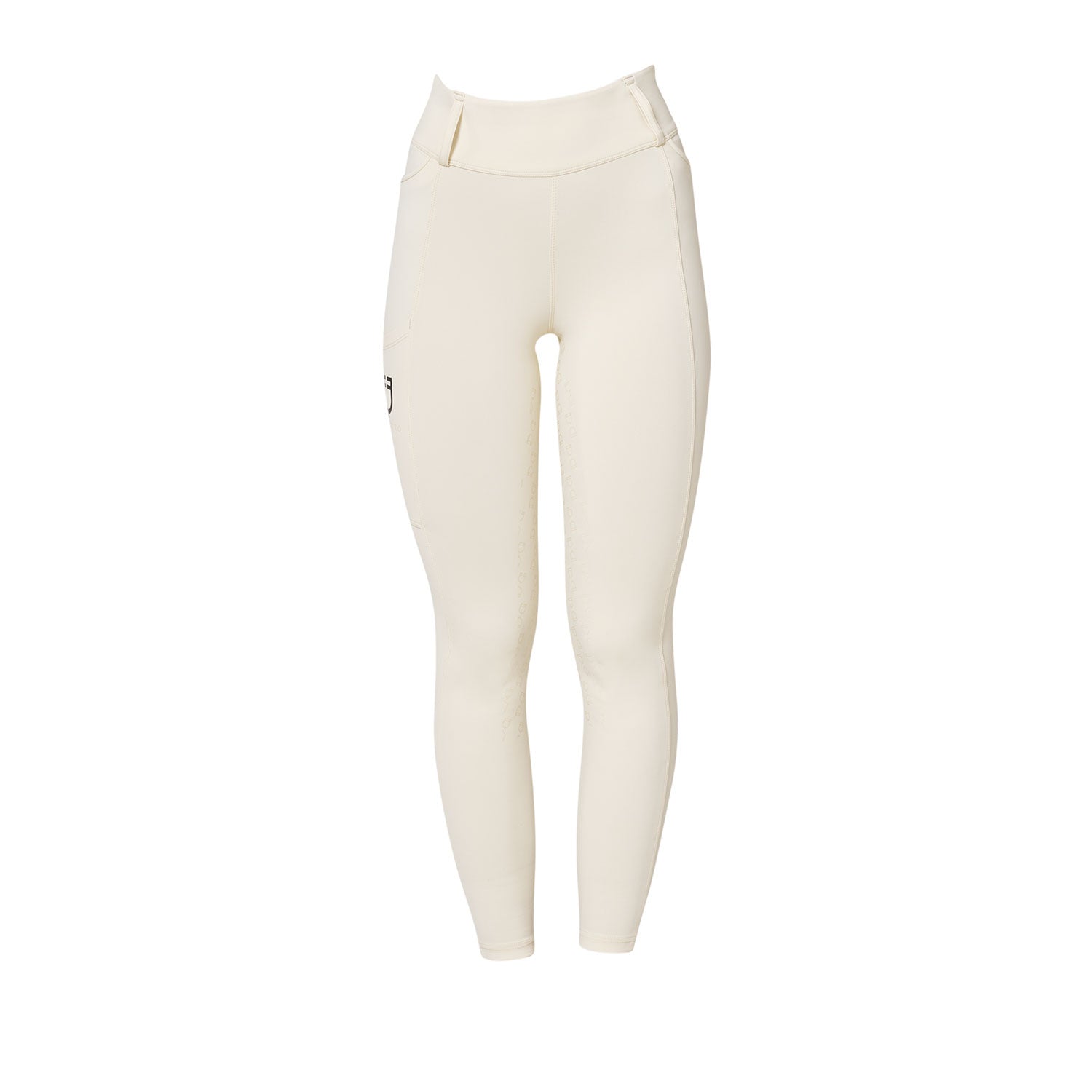 Equestro Leggings Donna a Vita Alta con Passanti