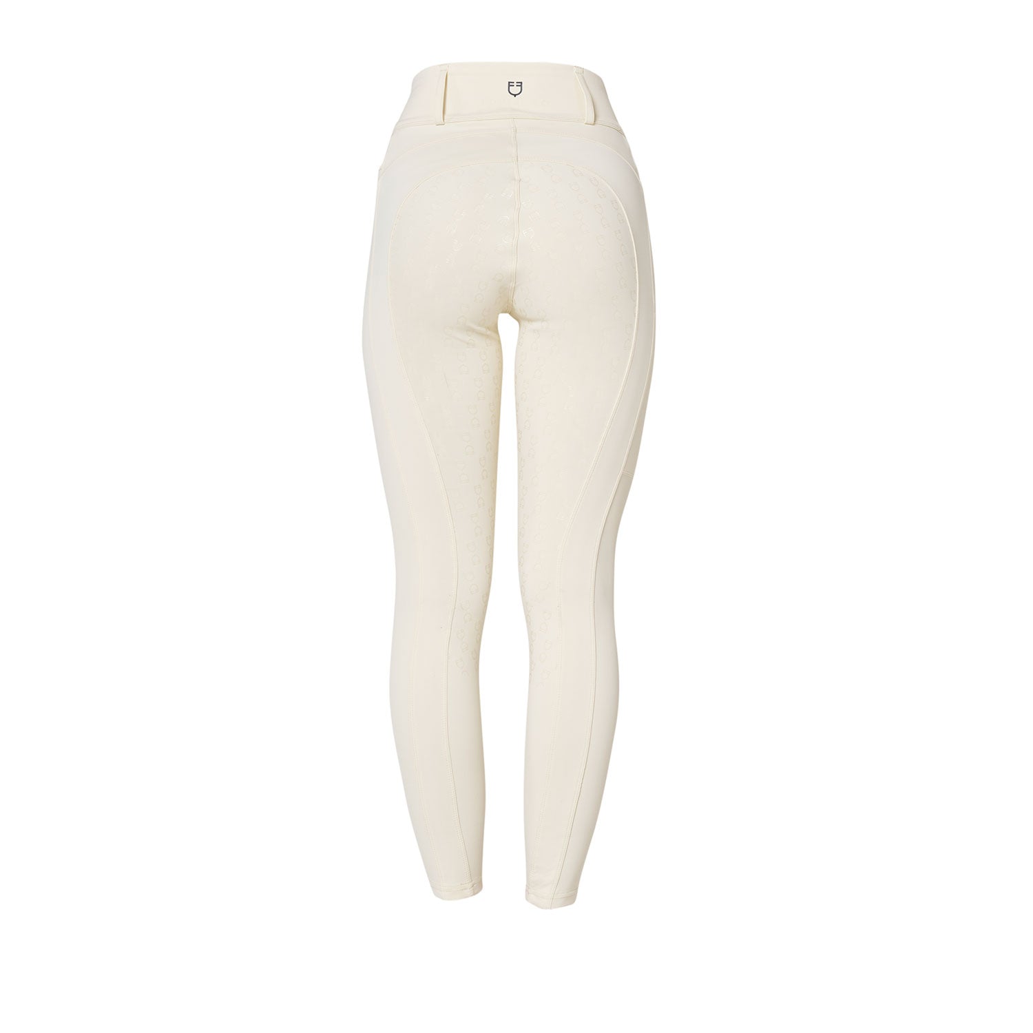 Equestro Leggings Donna a Vita Alta con Passanti