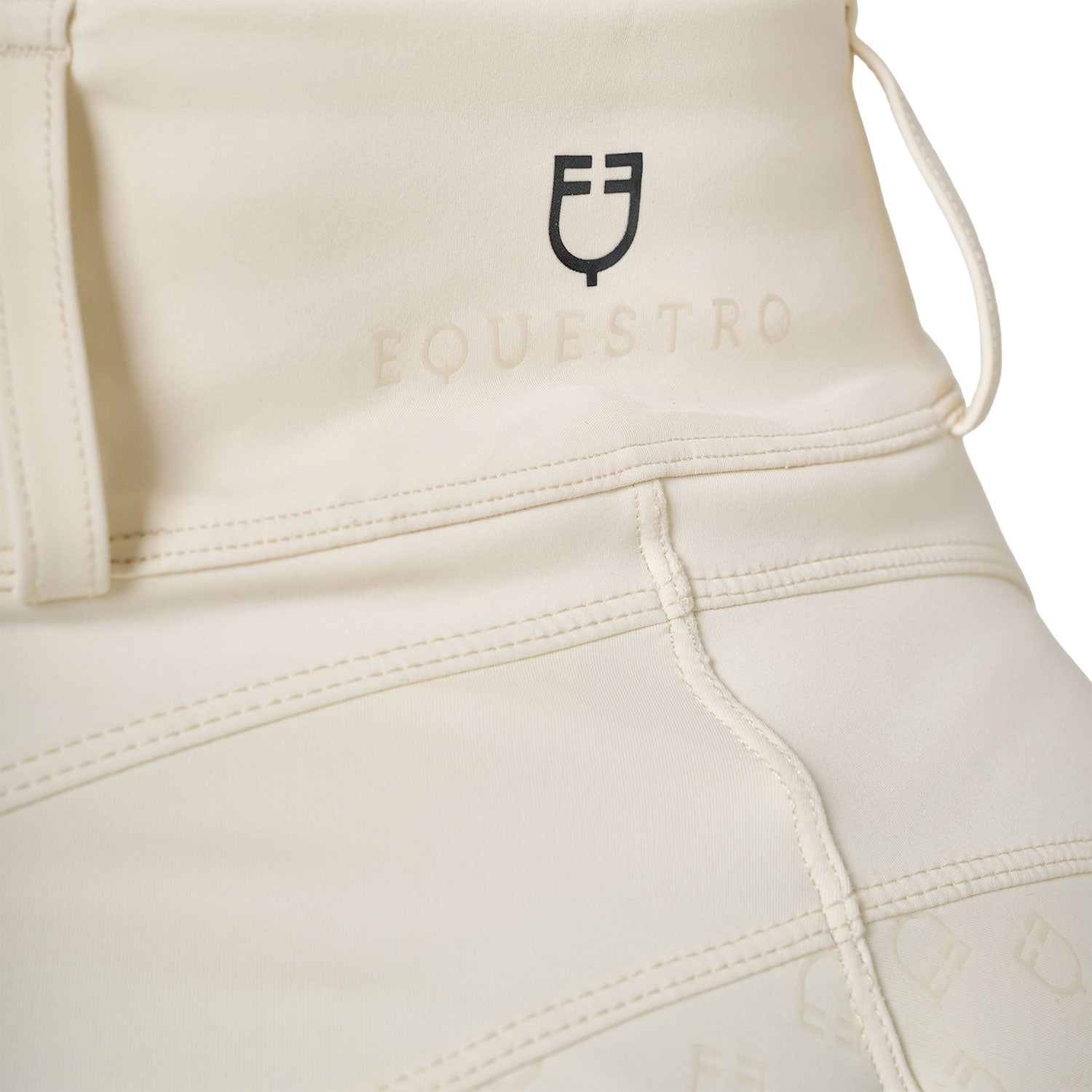 Equestro Leggings Donna a Vita Alta con Passanti