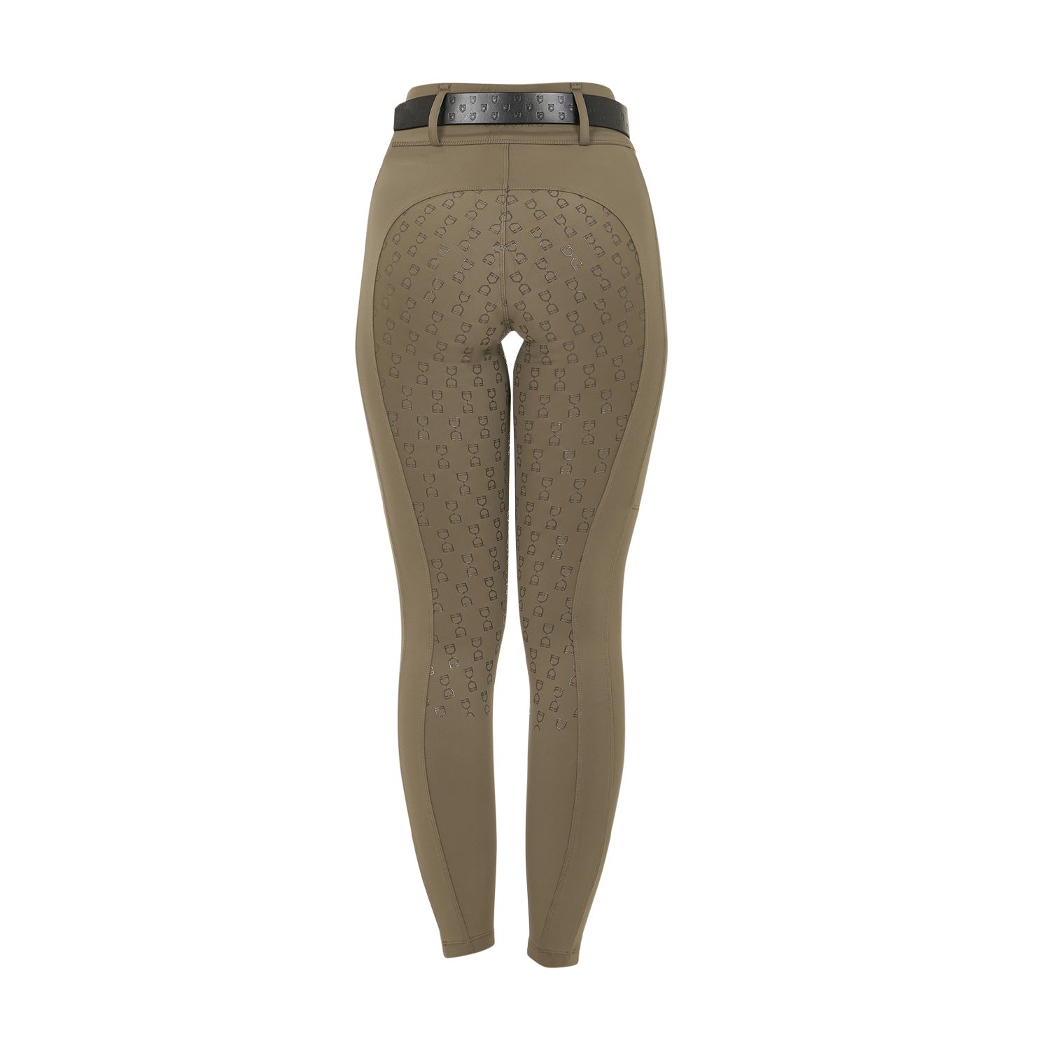Equestro Leggings Donna a Vita Alta con Passanti