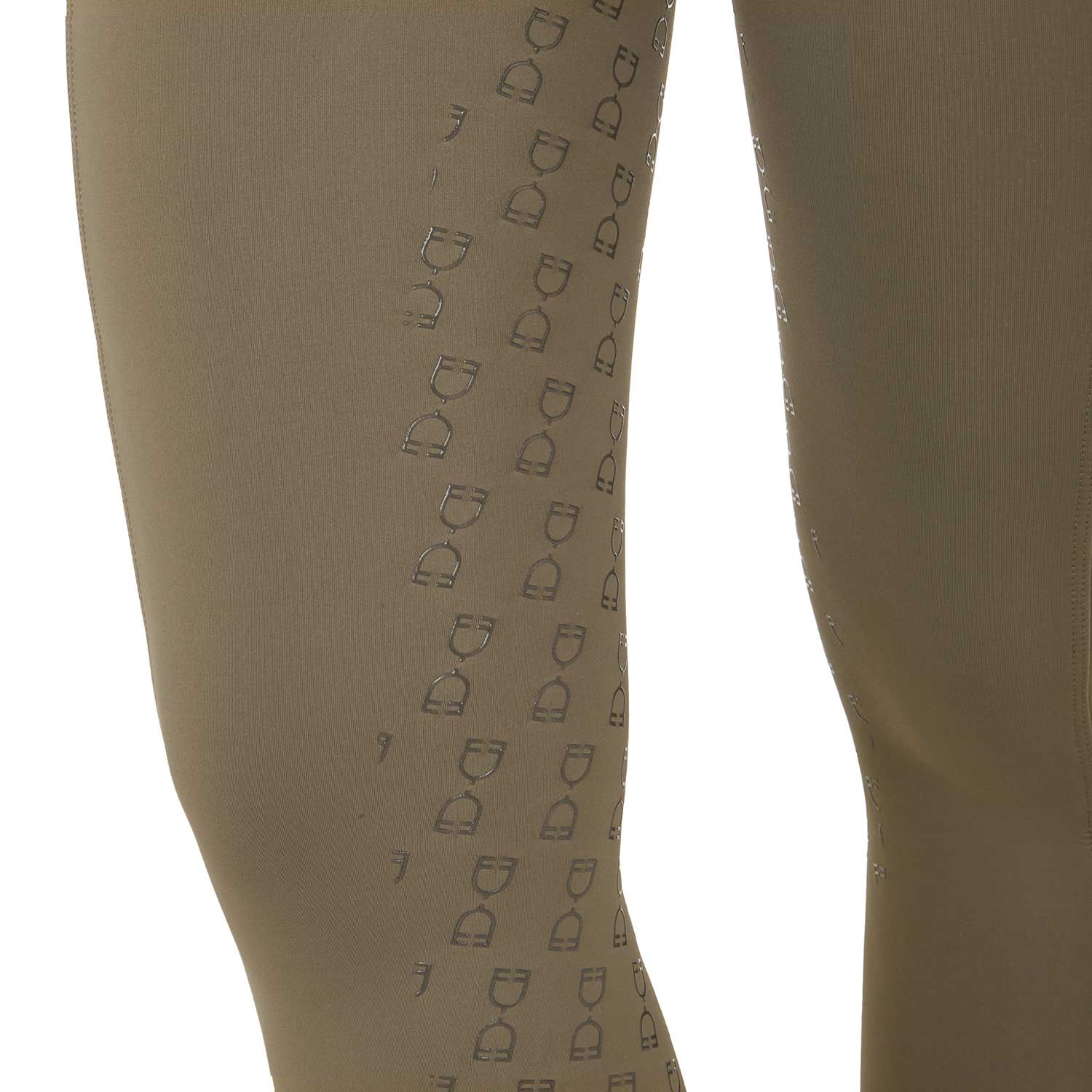 Equestro Leggings Donna a Vita Alta con Passanti