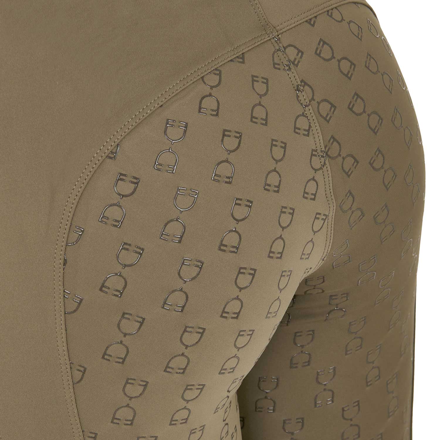 Equestro Leggings Donna a Vita Alta con Passanti
