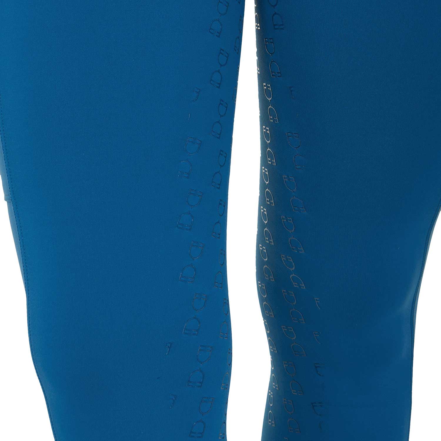 Equestro Leggings Donna a Vita Alta con Passanti