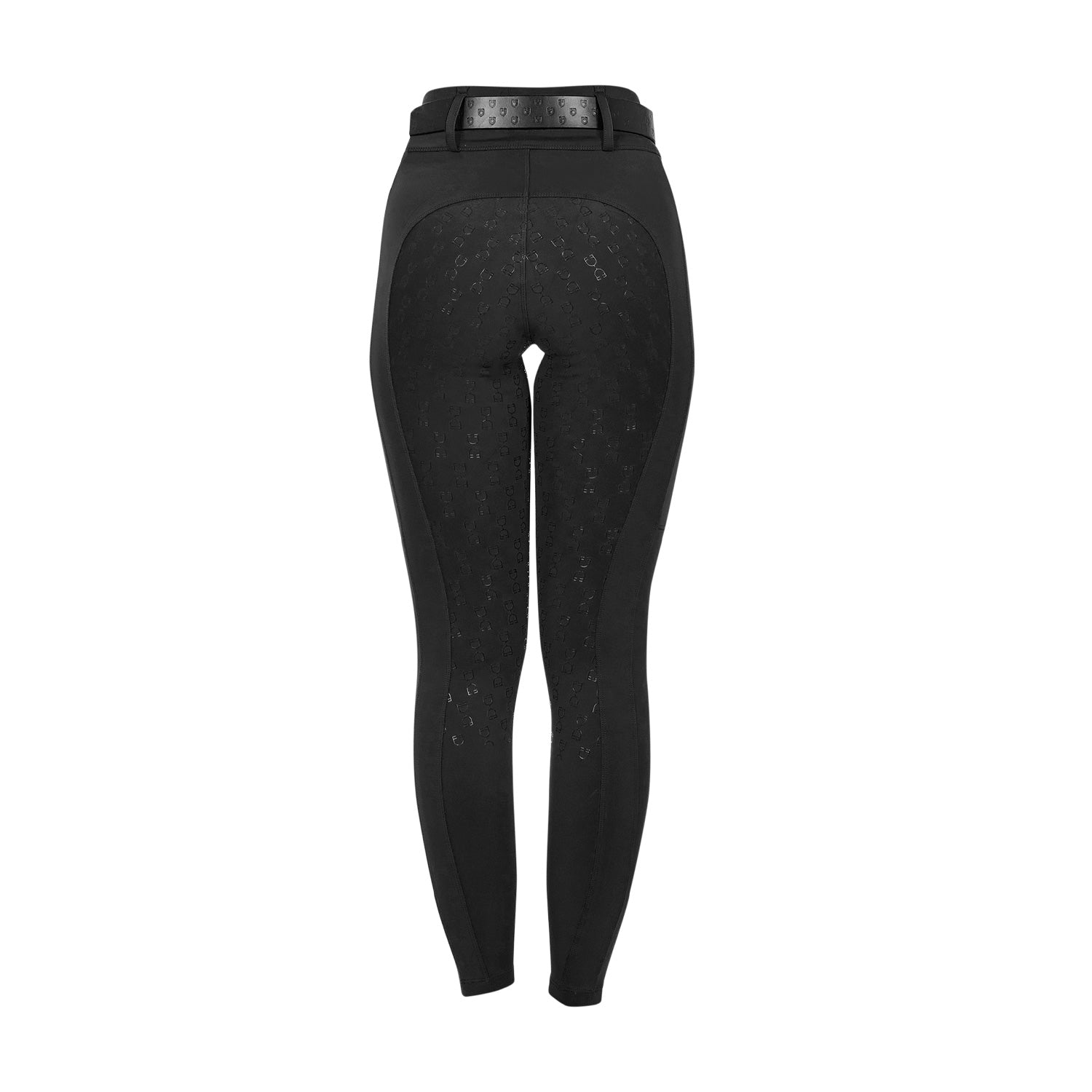 Equestro Leggings Donna a Vita Alta con Passanti