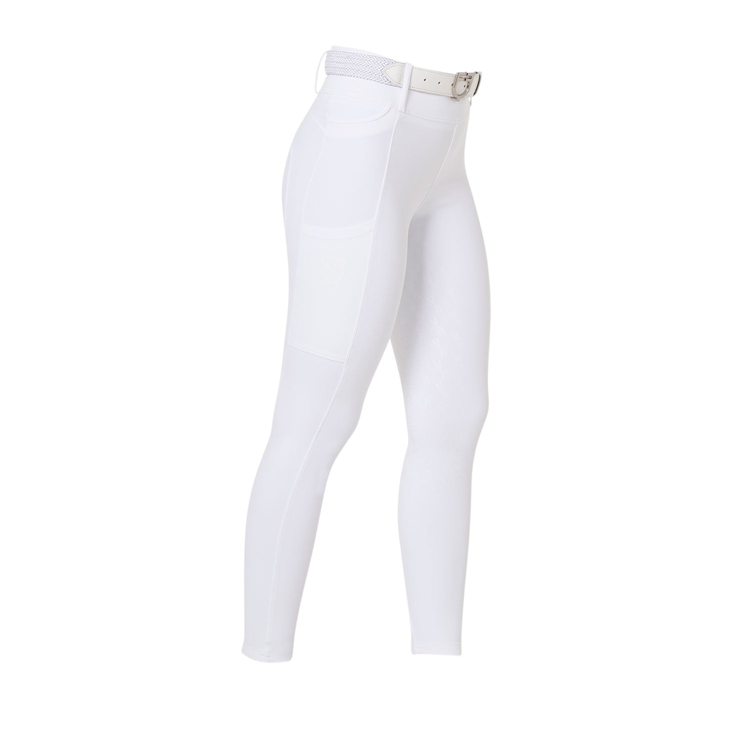 Equestro Leggings Donna a Vita Alta con Passanti