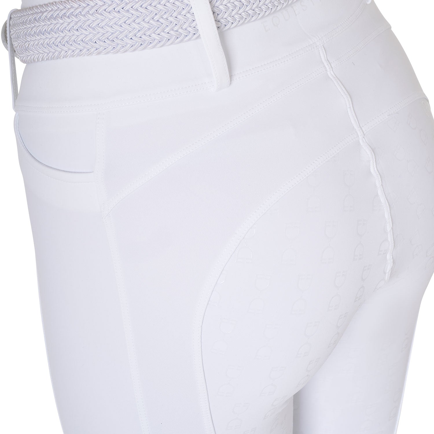 Equestro Leggings Donna a Vita Alta con Passanti