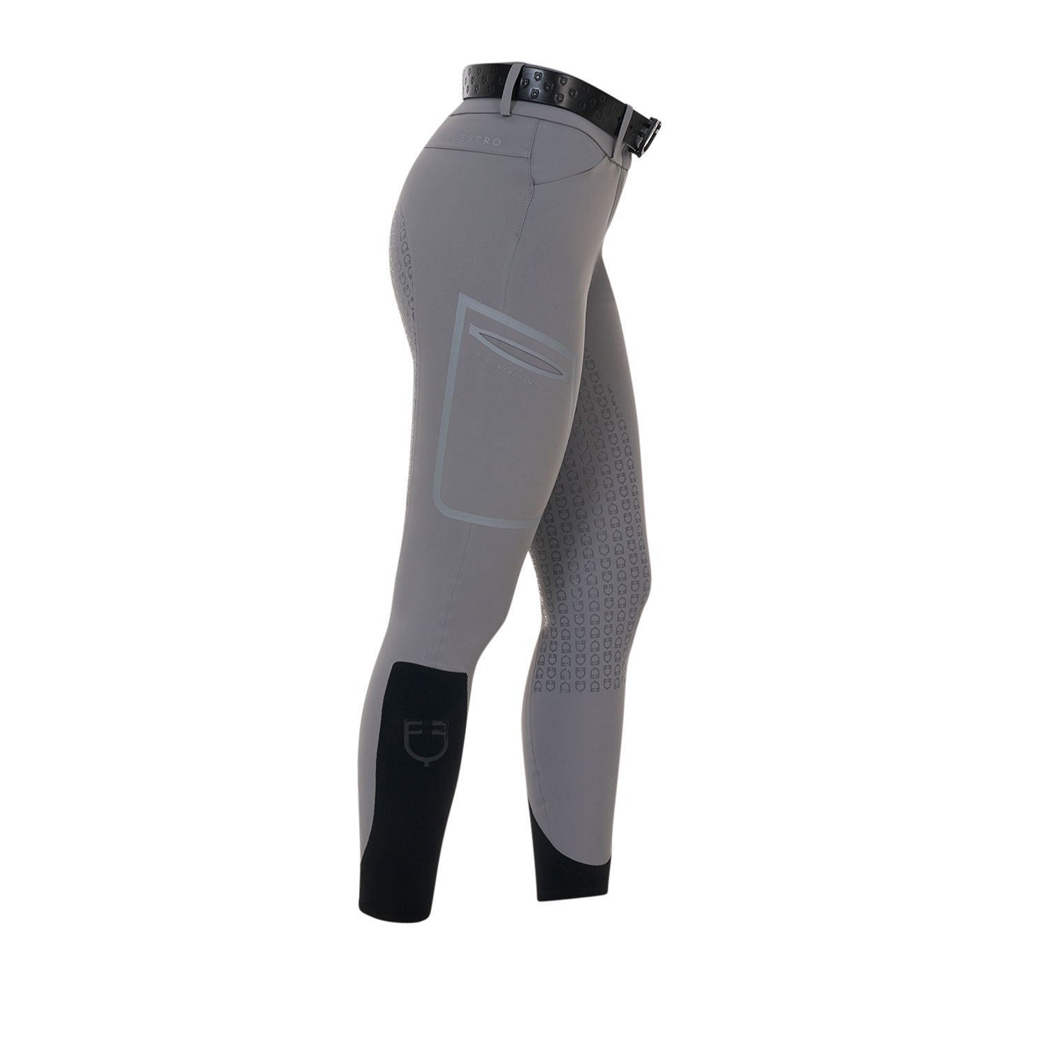 Equestro Pantalone Slim Fit Donna Vita Alta Ridertechnology Full Grip