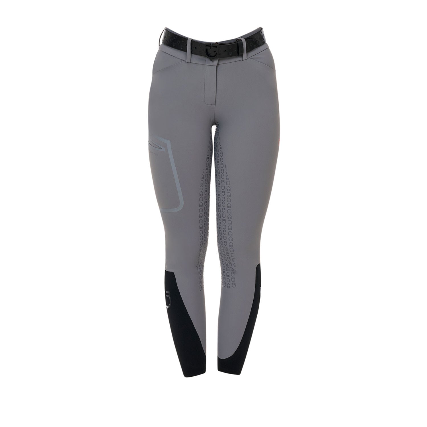 Equestro Pantalone Slim Fit Donna Vita Alta Ridertechnology Full Grip