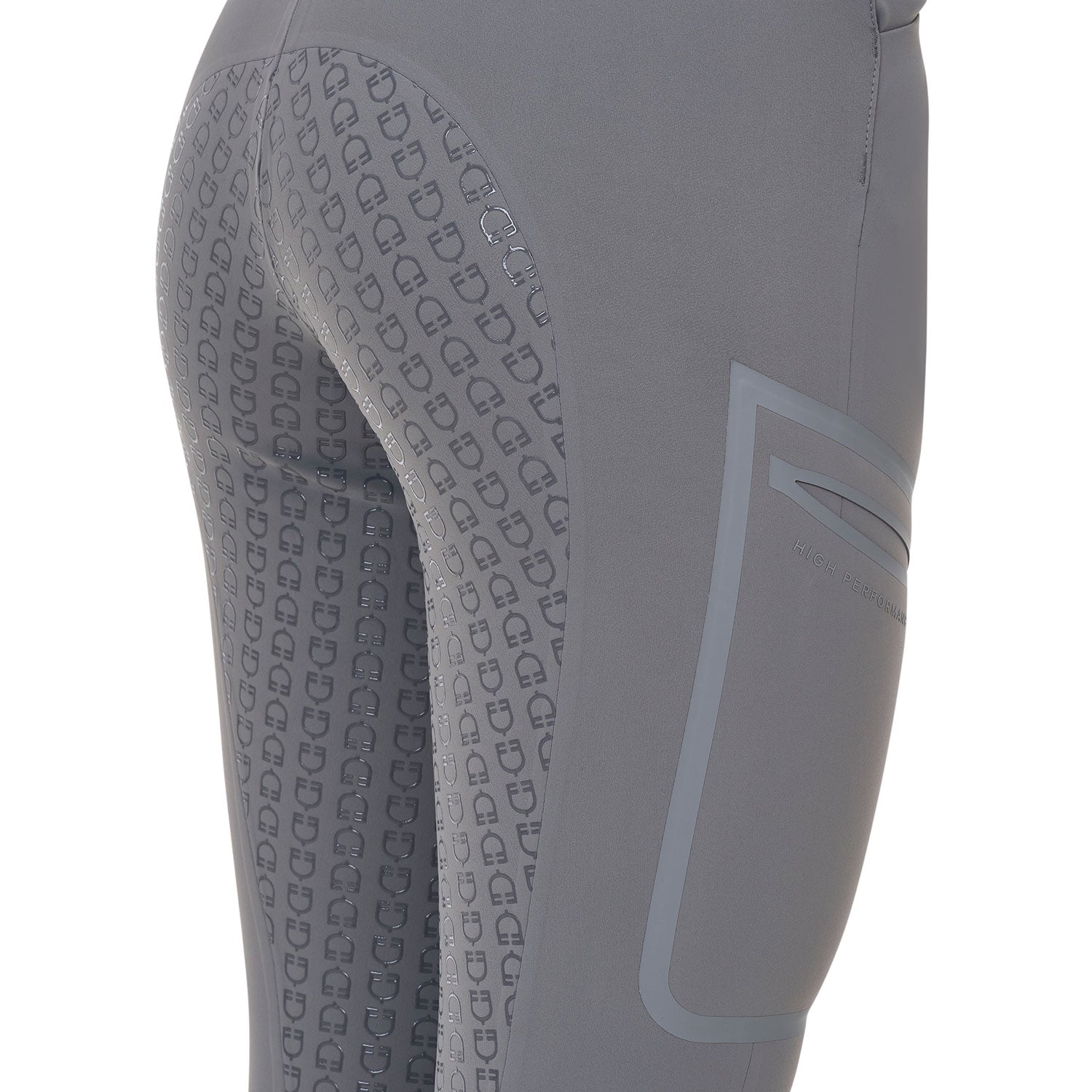 Equestro Pantalone Slim Fit Donna Vita Alta Ridertechnology Full Grip