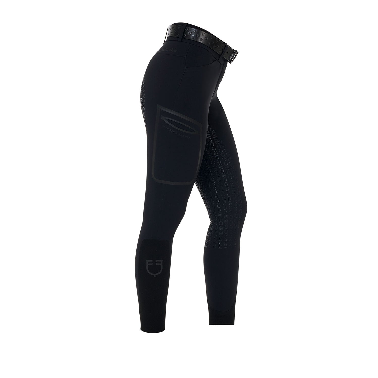 Equestro Pantalone Slim Fit Donna Vita Alta Ridertechnology Full Grip