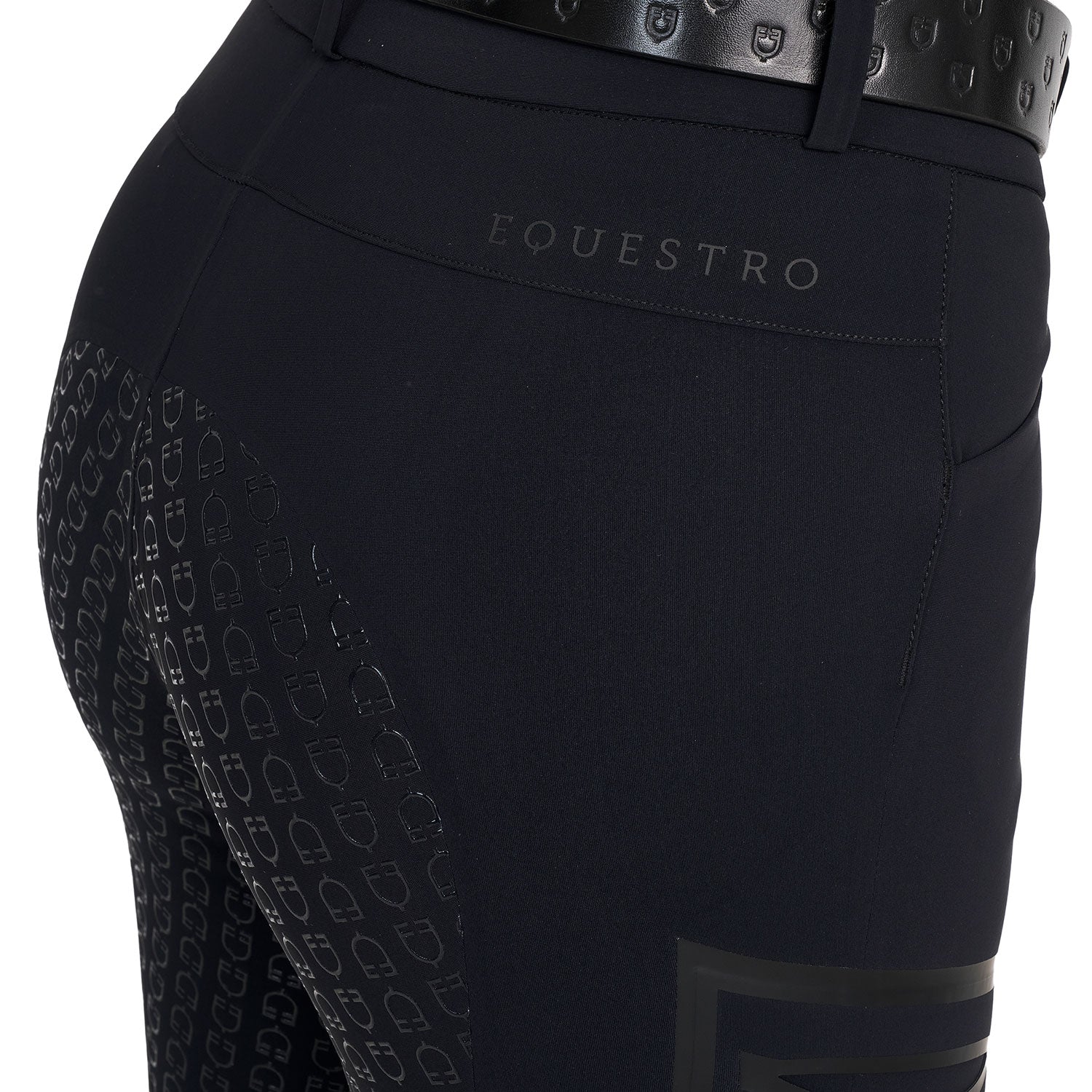 Equestro Pantalone Slim Fit Donna Vita Alta Ridertechnology Full Grip