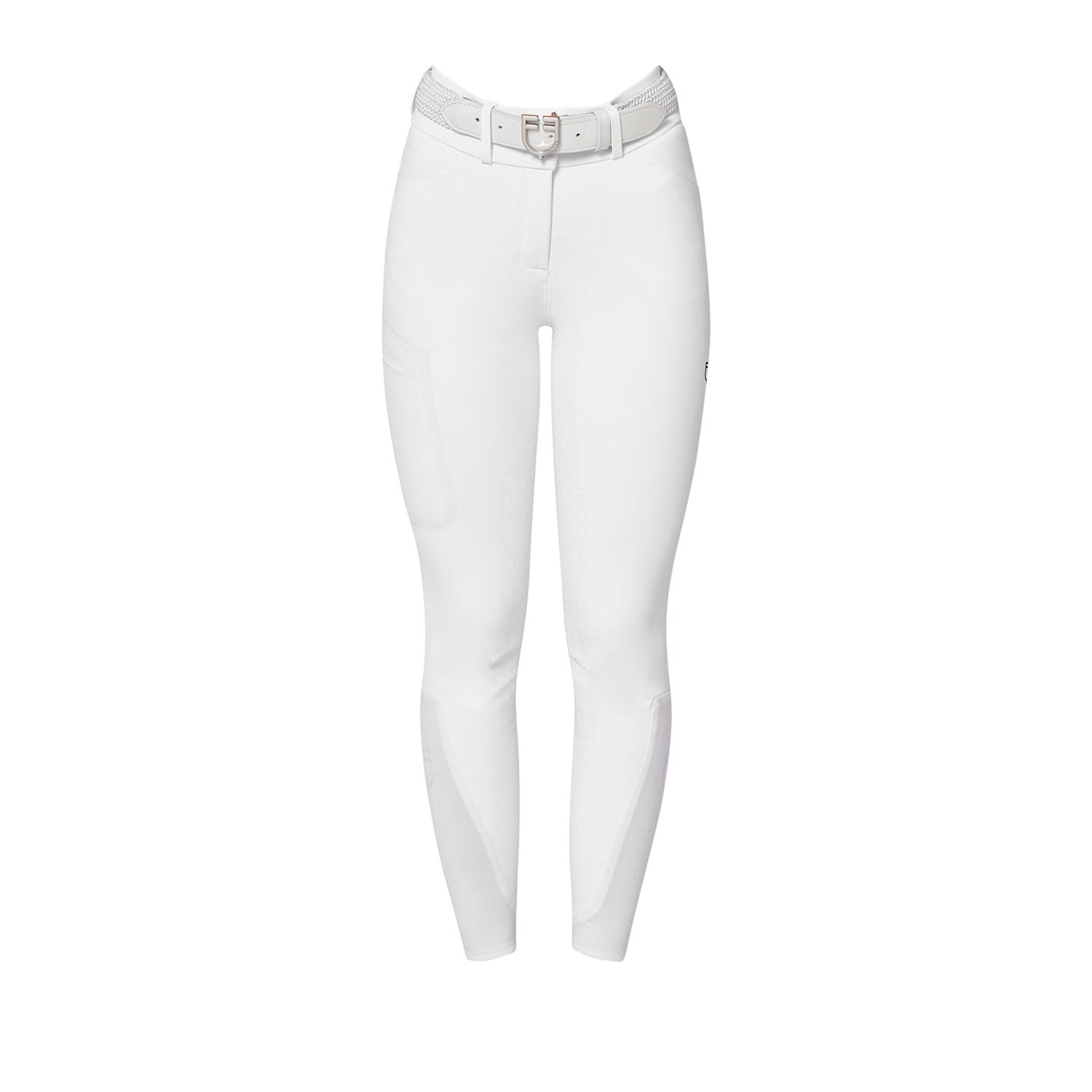 Equestro Pantalone Slim Fit Donna Vita Alta Ridertechnology Full Grip