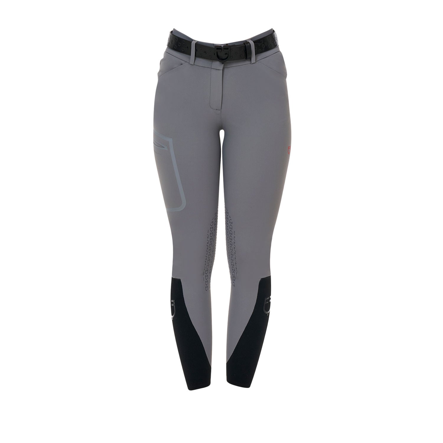 Equestro Pantalone Slim Fit Donna Vita Alta Ridertechnology Cuciture Termosaldate