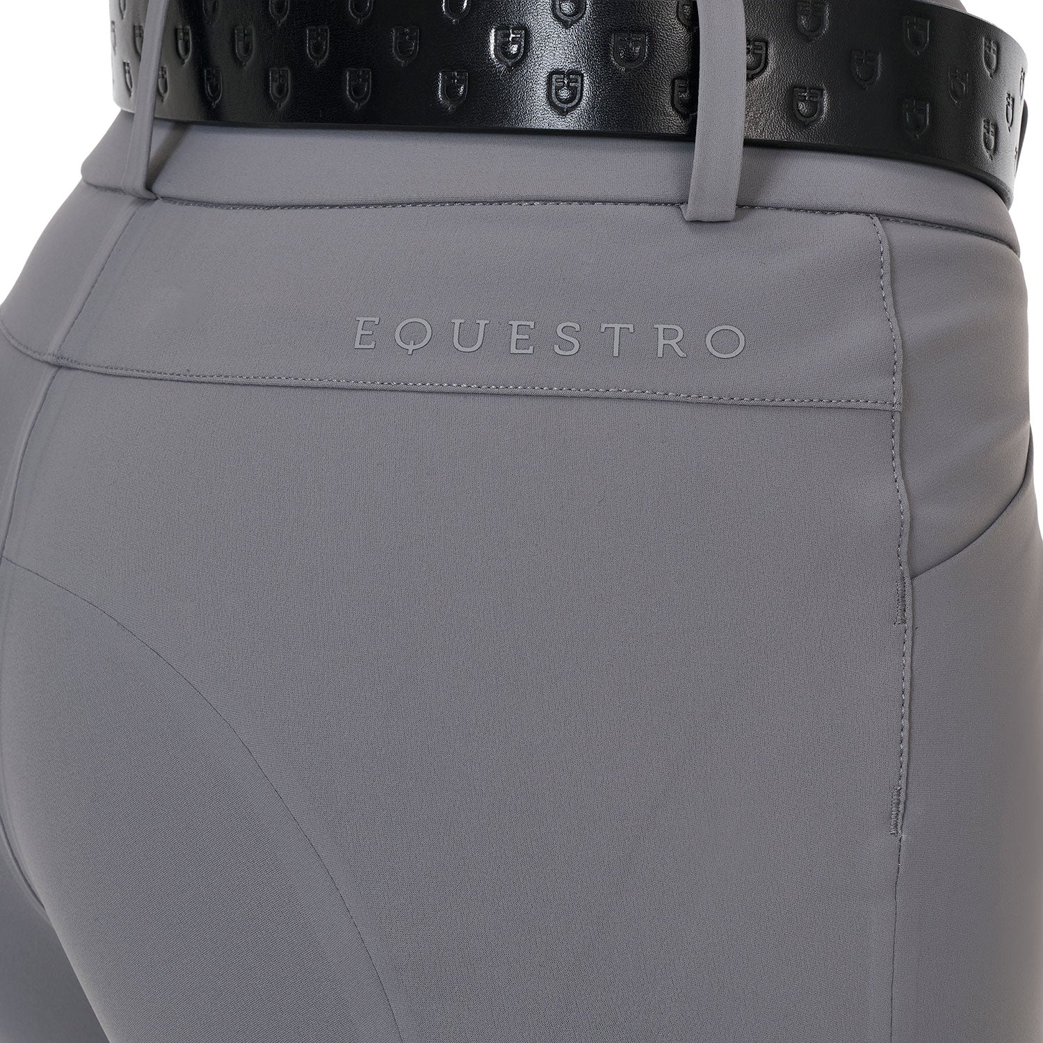 Equestro Pantalone Slim Fit Donna Vita Alta Ridertechnology Cuciture Termosaldate