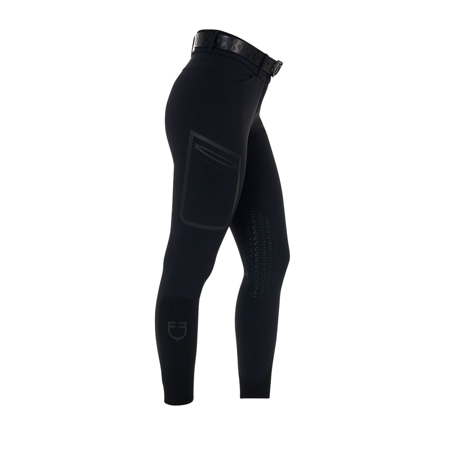 Equestro Pantalone Slim Fit Donna Vita Alta Ridertechnology Cuciture Termosaldate
