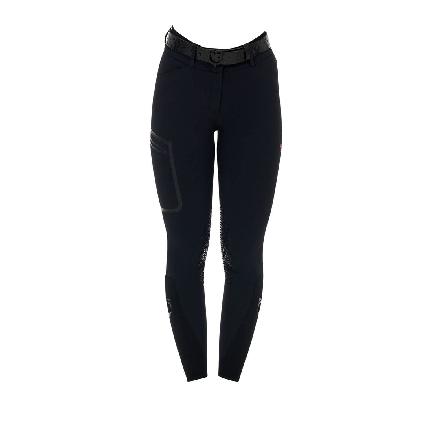 Equestro Pantalone Slim Fit Donna Vita Alta Ridertechnology Cuciture Termosaldate