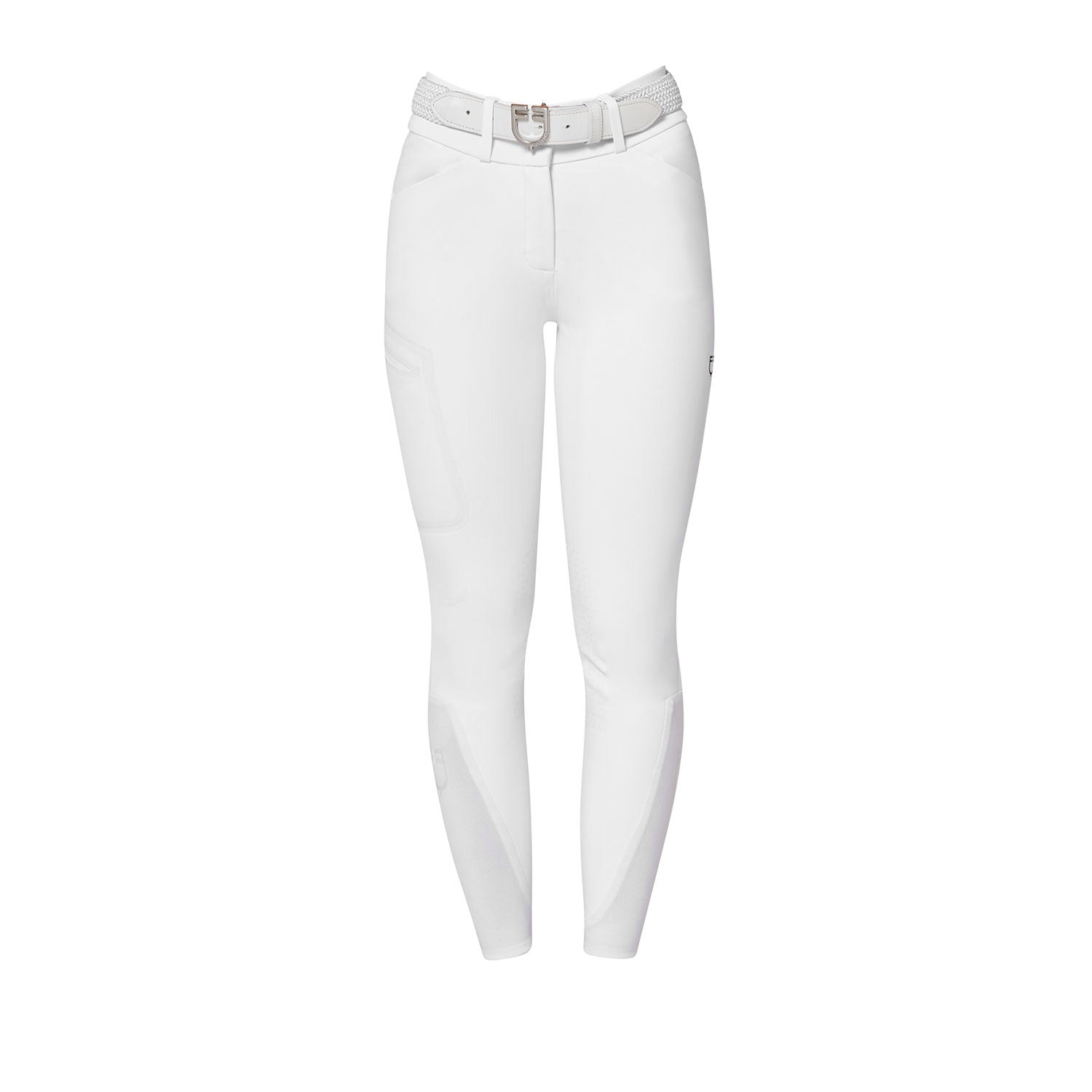 Equestro Pantalone Slim Fit Donna Vita Alta Ridertechnology Cuciture Termosaldate