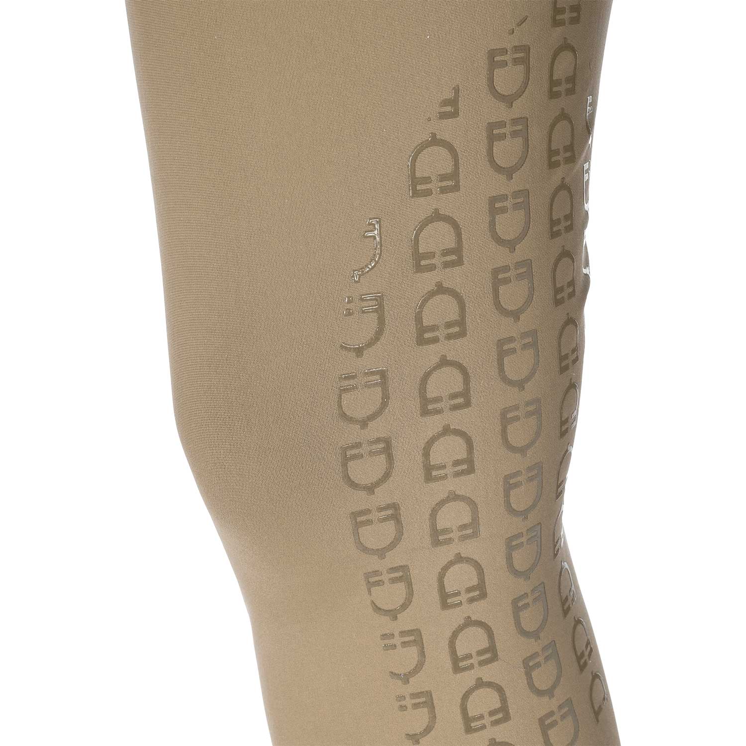 Equestro Pantaloni Donna a Vita Alta con Grip Ginocchio