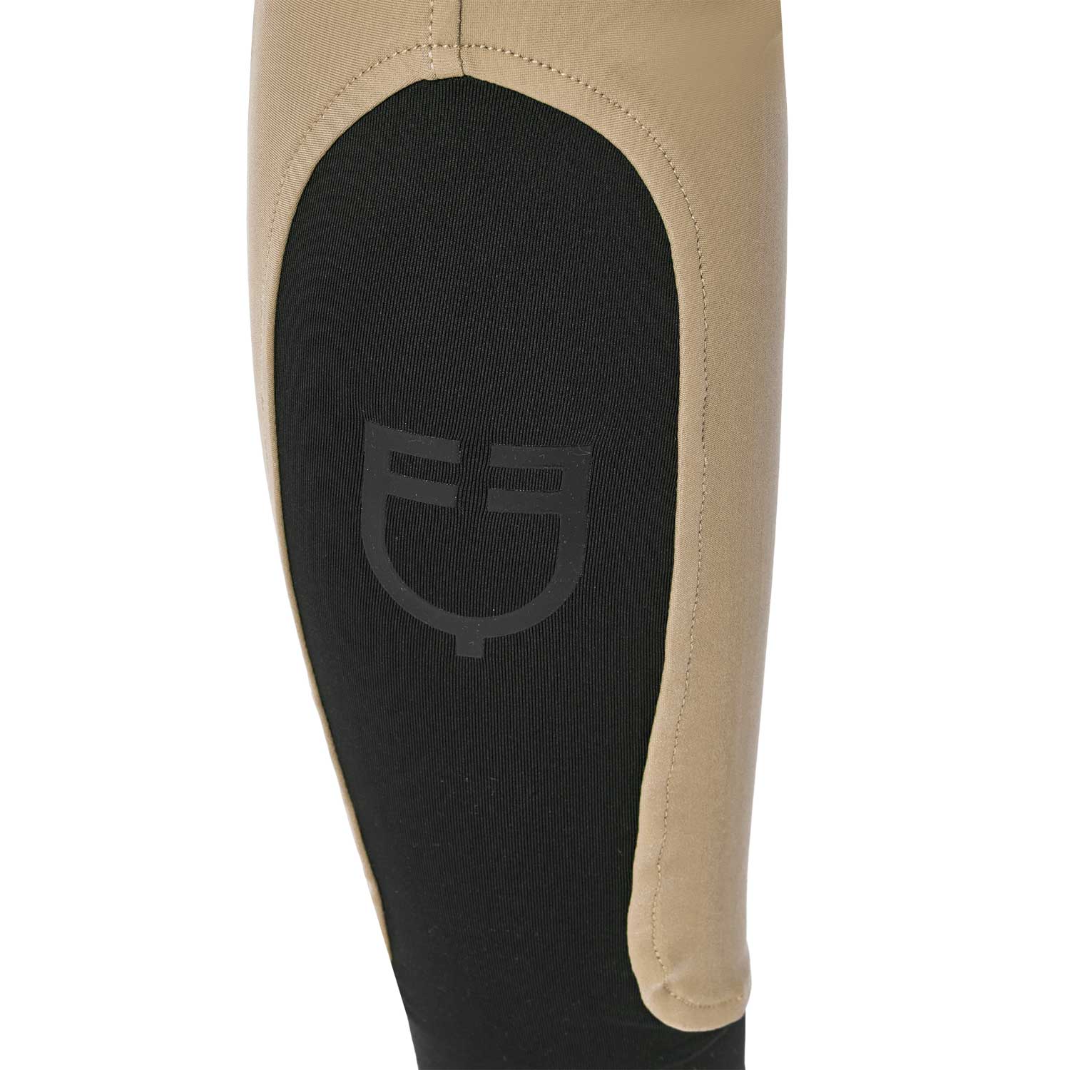 Equestro Pantaloni Donna a Vita Alta con Grip Ginocchio