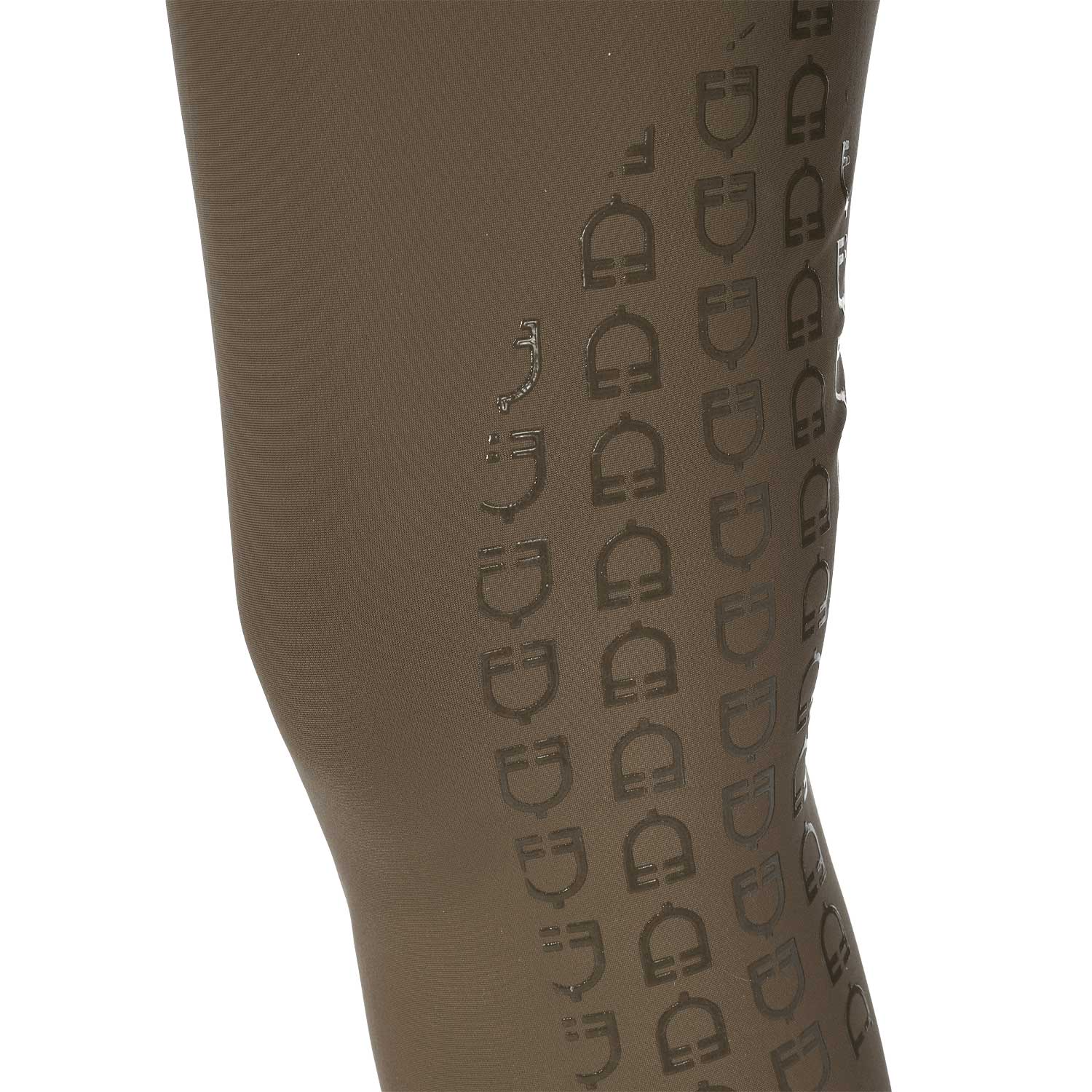 Equestro Pantaloni Donna a Vita Alta con Grip Ginocchio