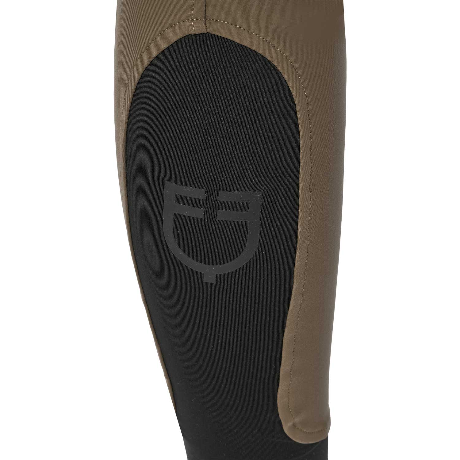 Equestro Pantaloni Donna a Vita Alta con Grip Ginocchio