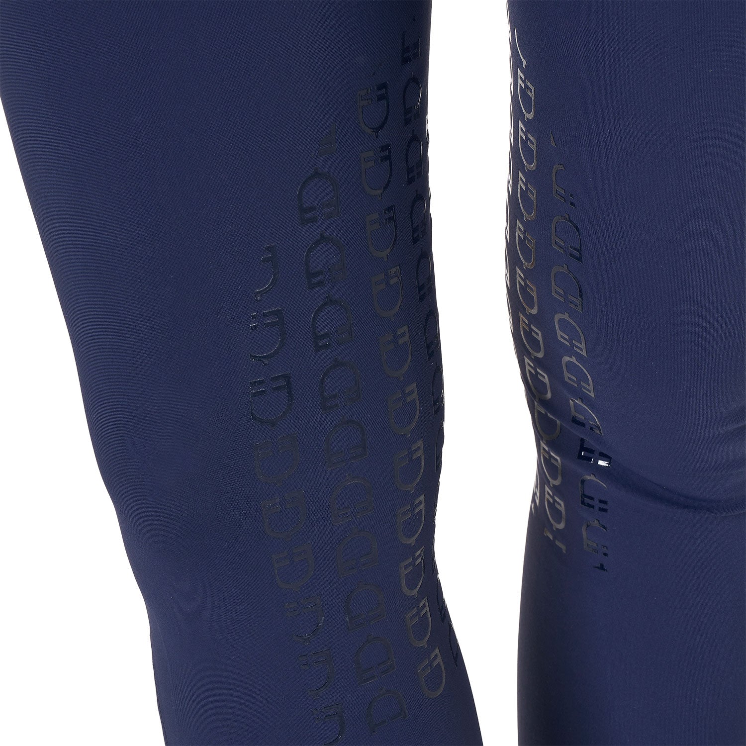 Equestro Pantaloni Donna a Vita Alta con Grip Ginocchio