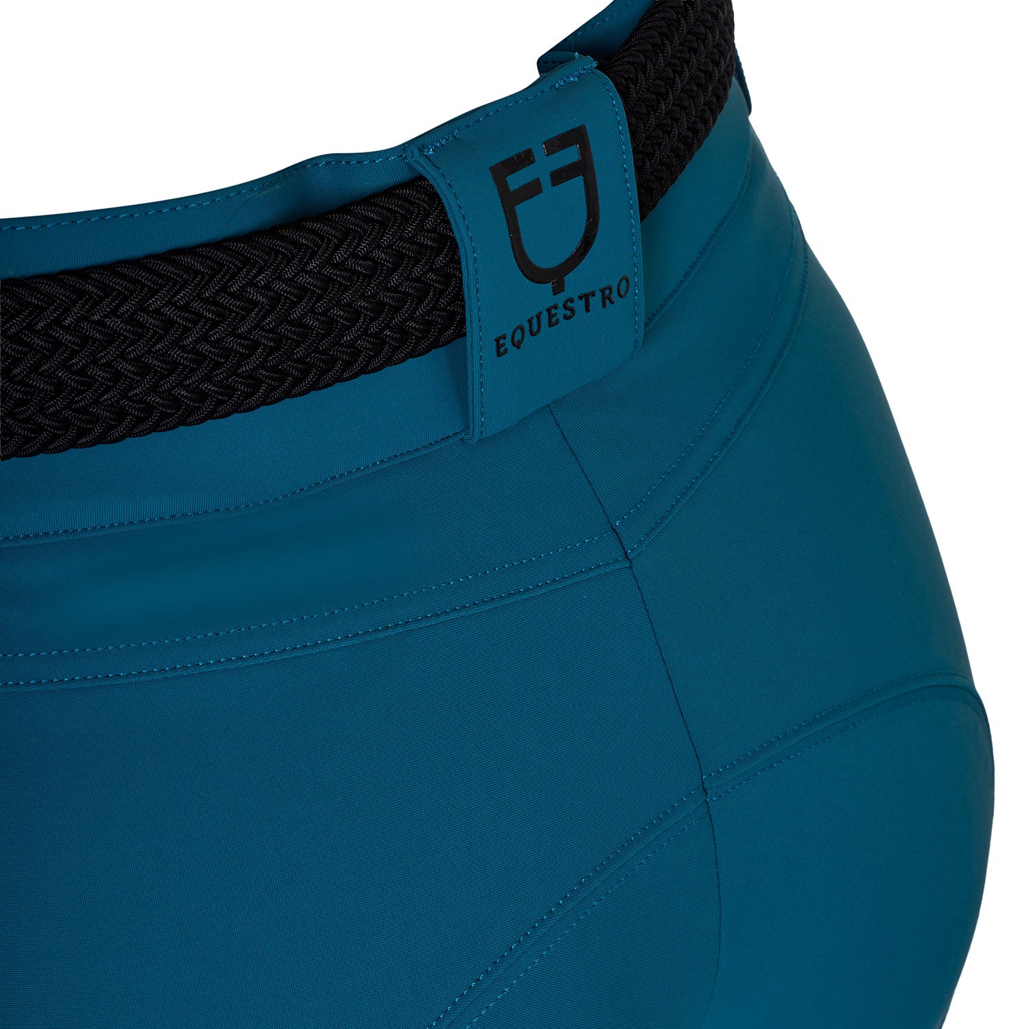 Equestro Pantaloni Donna a Vita Alta con Grip Ginocchio