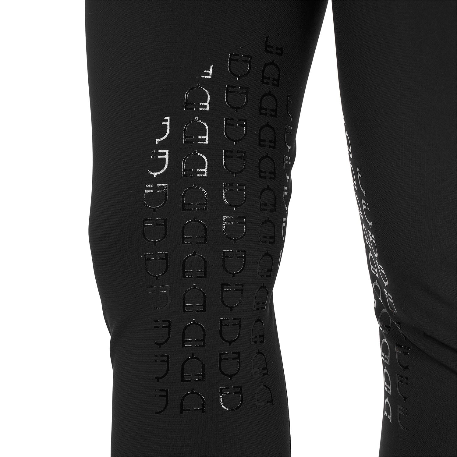 Equestro Pantaloni Donna a Vita Alta con Grip Ginocchio