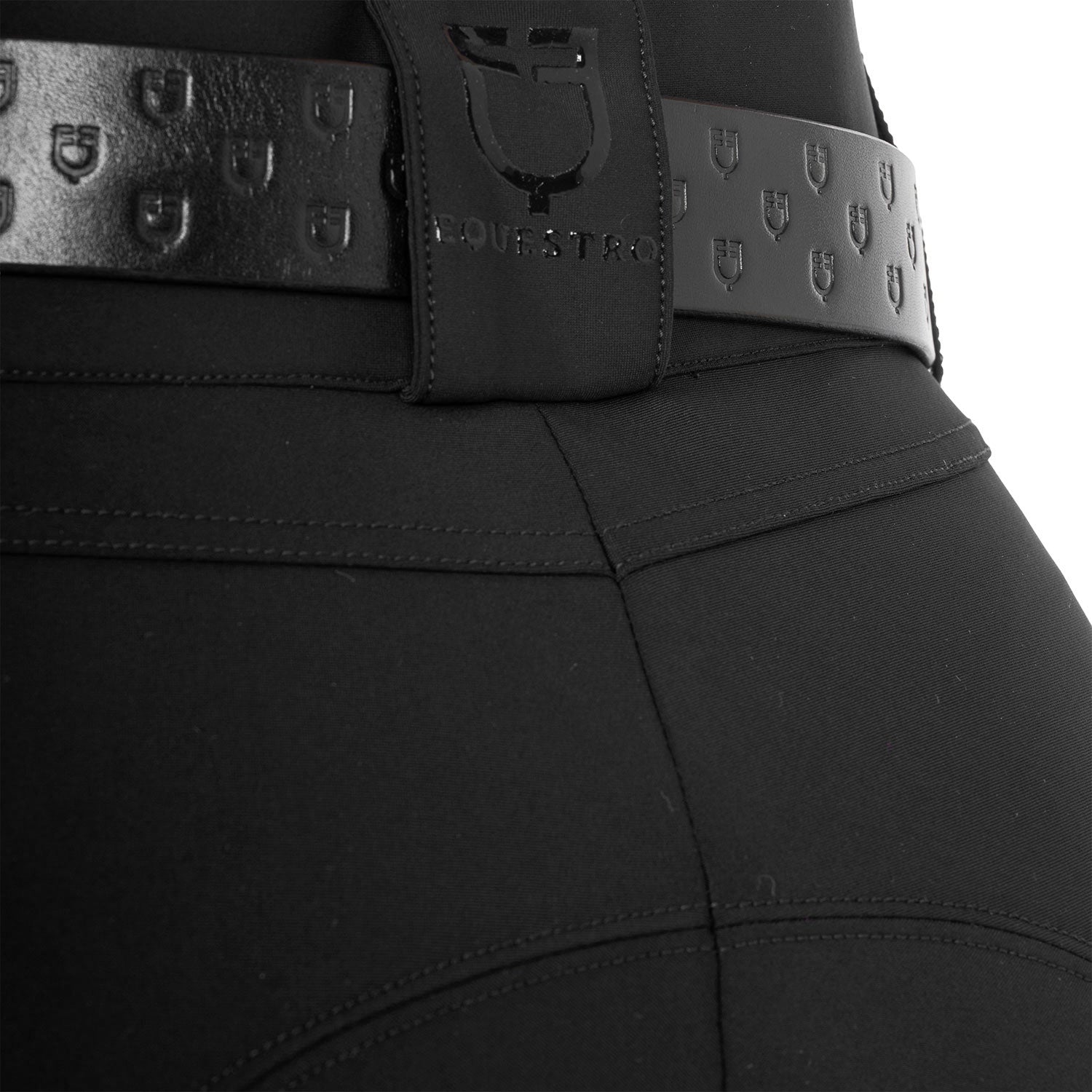 Equestro Pantaloni Donna a Vita Alta con Grip Ginocchio