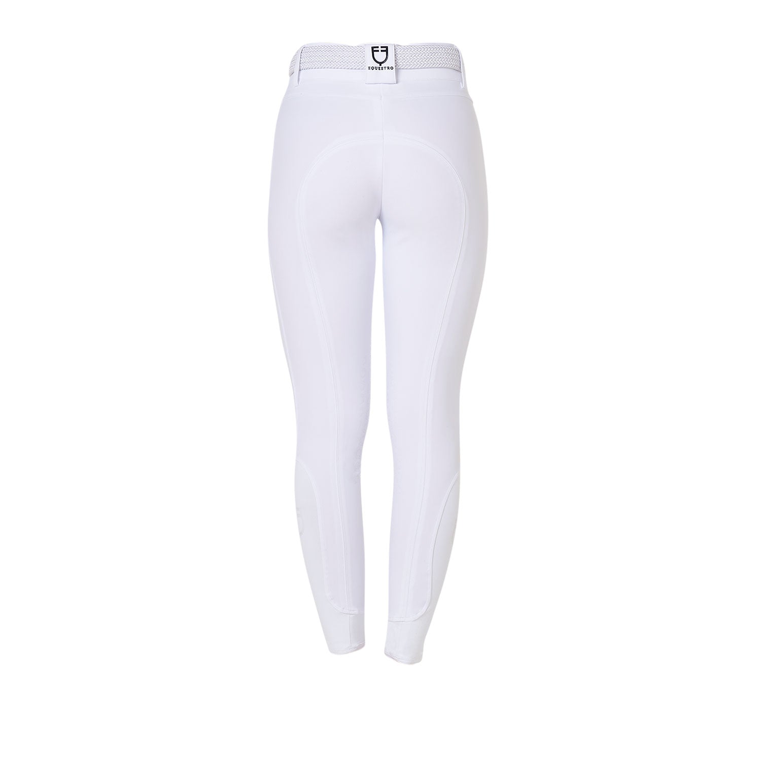 Equestro Pantaloni Donna a Vita Alta con Grip Ginocchio