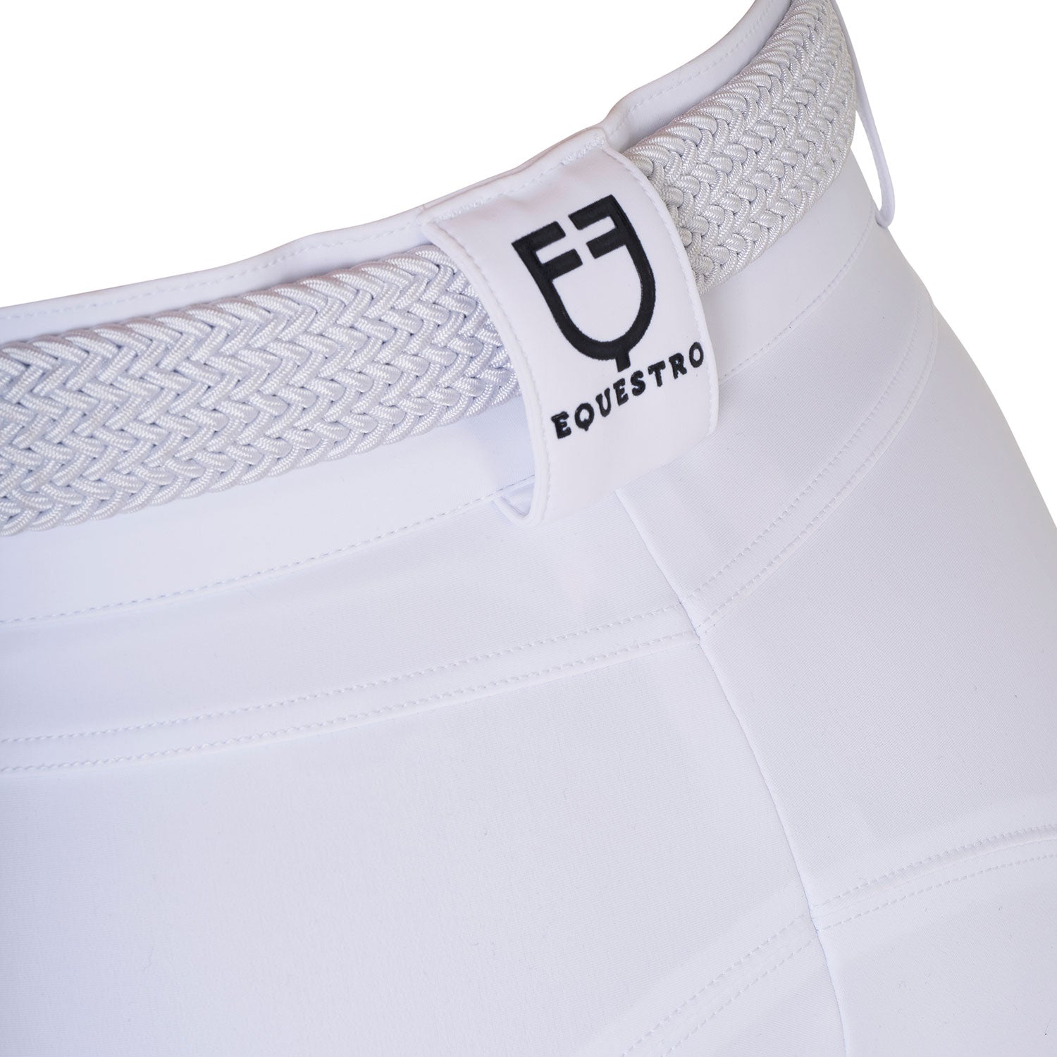 Equestro Pantaloni Donna a Vita Alta con Grip Ginocchio